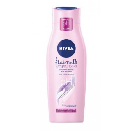 Nivea Hairmilk Natural Shine dámsky šampón na vlasy 400ml