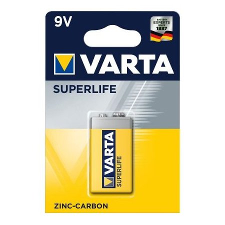 Varta Zinc-Carbon Superlife batérie 9V (1ks) (baterky)