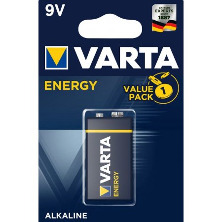Varta alkalické batérie Energy 9V (1ks) (baterky)