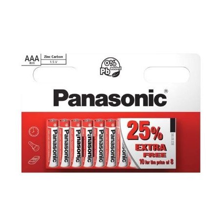 Panasonic batérie AAA/10 Zinc Carbon (baterky)