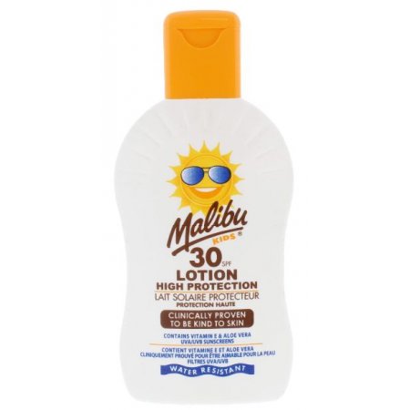 Malibu Kids mlieko na opaľovanie OF30 200ml