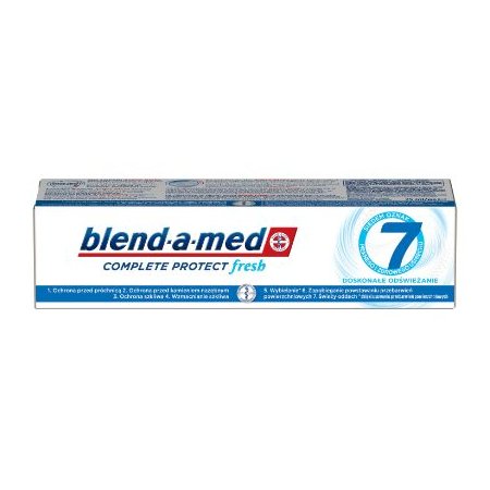 Blend-a-Med Complete Fresh zubná pasta poskytuje kompletnú ochranu a zaisťuje tak 7 známok zdravého a krásneho úsmevu.