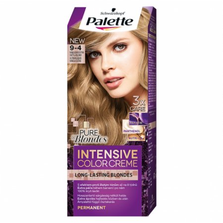 Palette ICC farba na vlasy 9-40 Prírodná svetlá blond prenikne hlboko do vlasov a ochráni ich farbu pred vyblednutím.