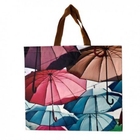 Nákupná pevná taška s uchom - dáždniky