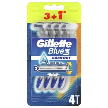 Gillette Blue 3 (Blue3) Comfort strojček na holenie 4ks